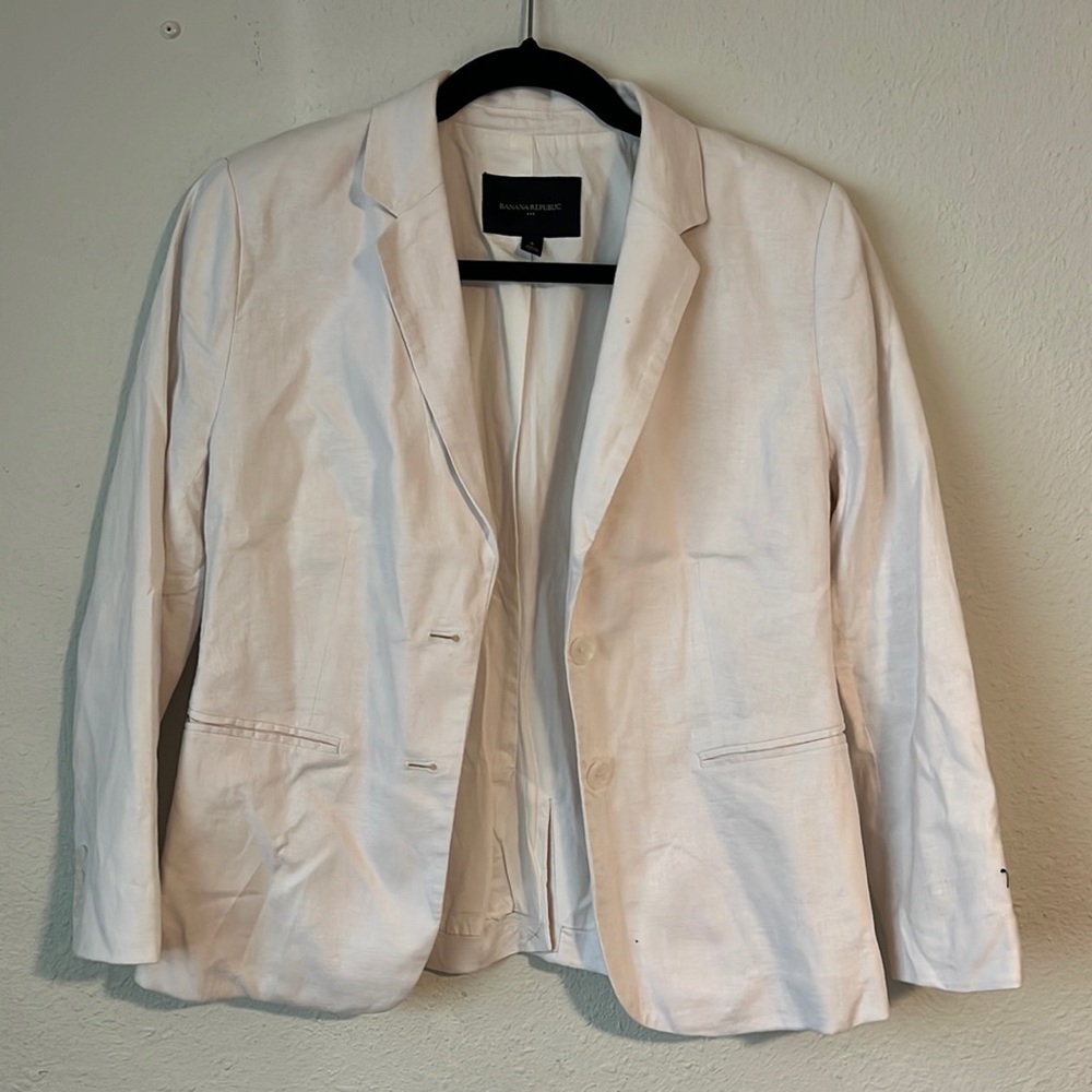 Banana republic size 6 linen blazer